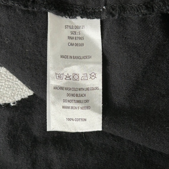 Elan Rock & Roll Denim Shacket Jacket Devan Black Snap Front Frayed Trim Small - Picture 6 of 9